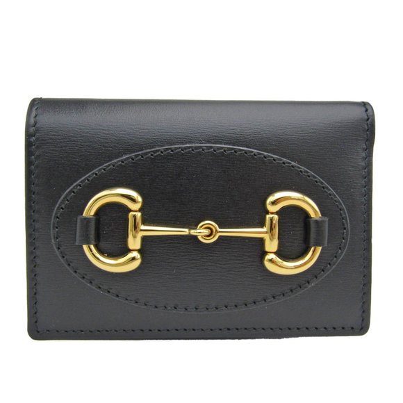 GUCCI Black Leather Horsebit Wallet - Picture 1 of 12